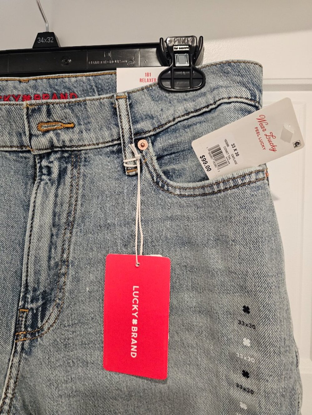 Mens Lucky Brand Jeans 181 relaxed straight jean - Picture 2 of 8